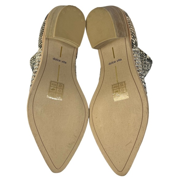 Dolce Vita Sher Women’s Snakeprint Leather Pointed Ankle Boots Booties Sz‎ 9 - Picture 9 of 10